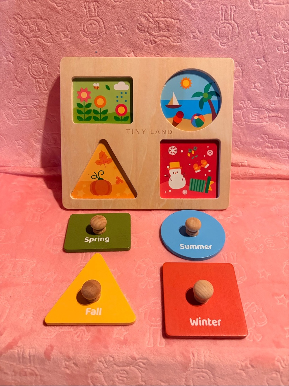Tiny Land Wooden Seasons Puzzle - Multi Color